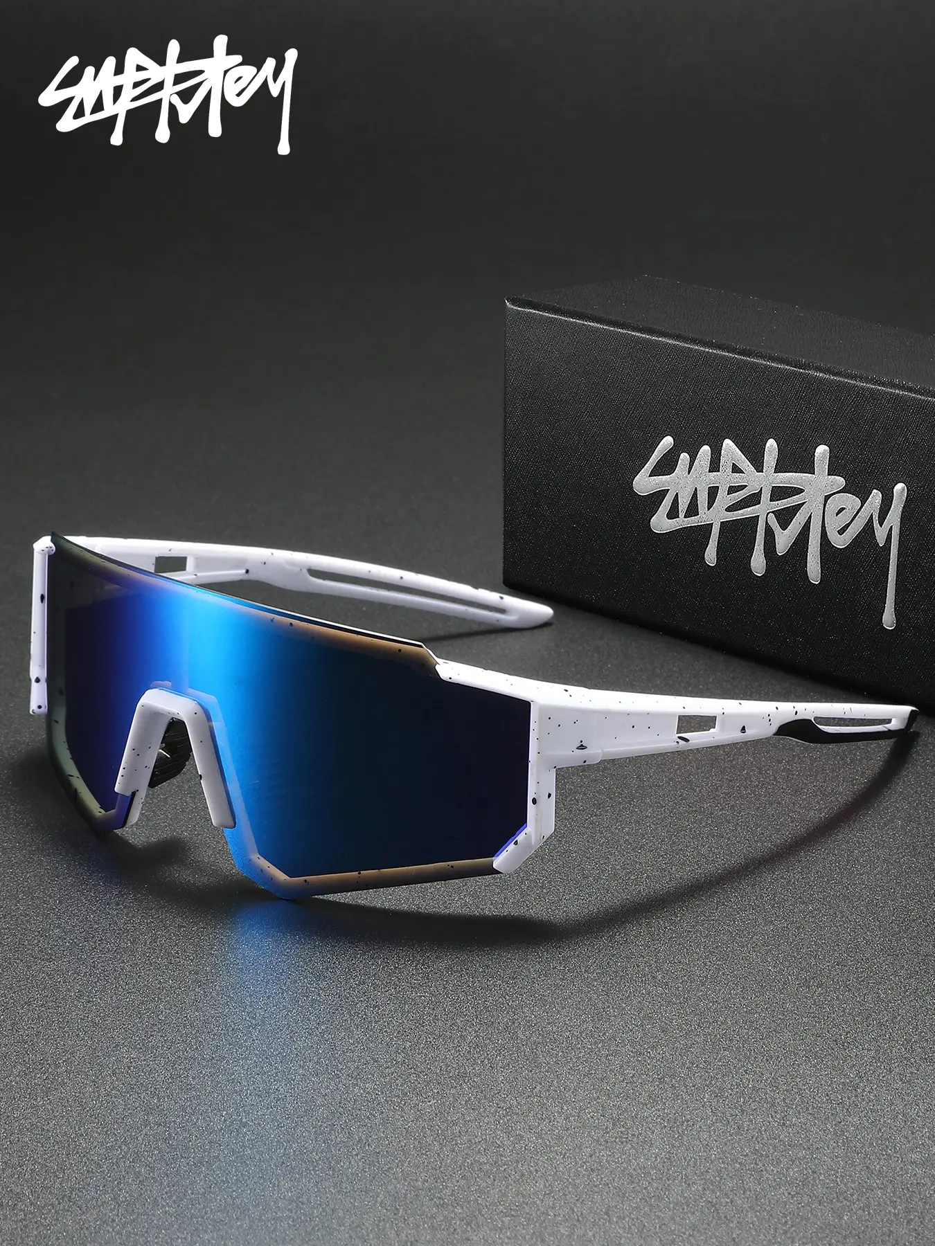 SUPKLEY The Full Coverage Design Shields Your Eyes From Wind, Dust, And Uv Rays, Making Them Perfect For Cycling, Hiking, Or Hitting The Gym, Polarized Cycling Glasses, Biking Sunglasses, Polarized Sports Sunglasses, Windproof Outdoor Eyewear