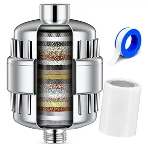 Dazone 20 Stage Shower Head Filter Purifier with Filter for Hard Water Softener