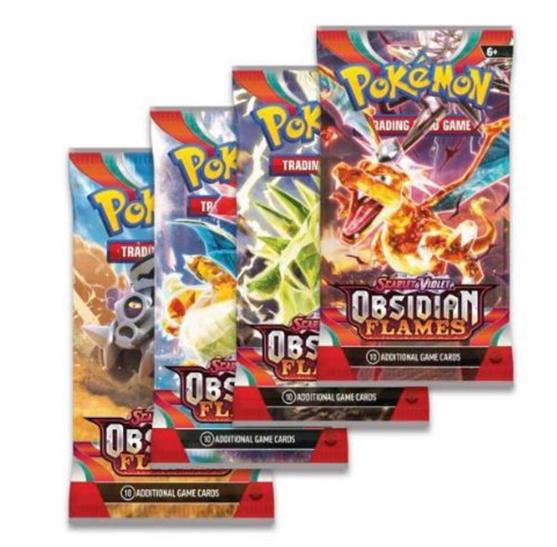 Obsidian Flame Checklane Blister with Booster Pack, Coin, and Promotional Card