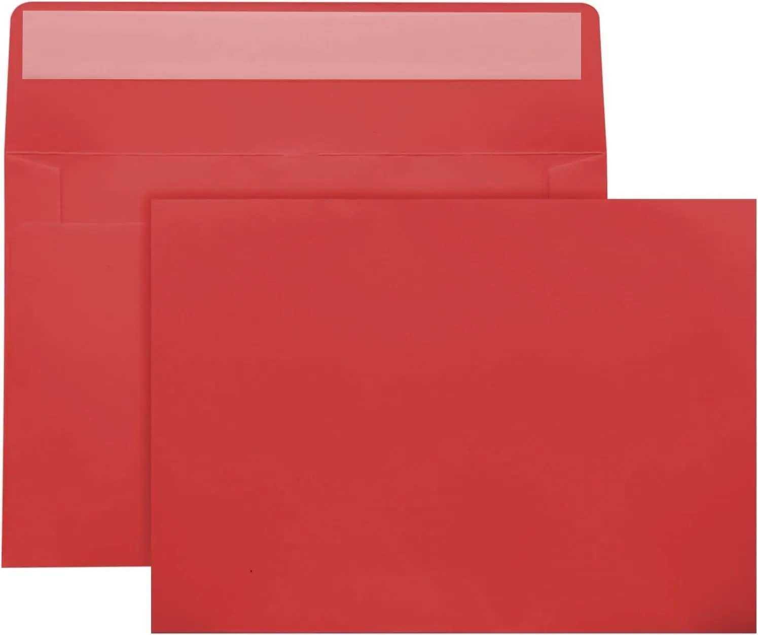 A7 Red Envelopes, 50 Packs 5x7 Self Seal for Invitations, Greeting Cards, Mailings, Printable Invite, Wedding, Party, Photos, Postcards, Standard Letter Size 5" x 7"