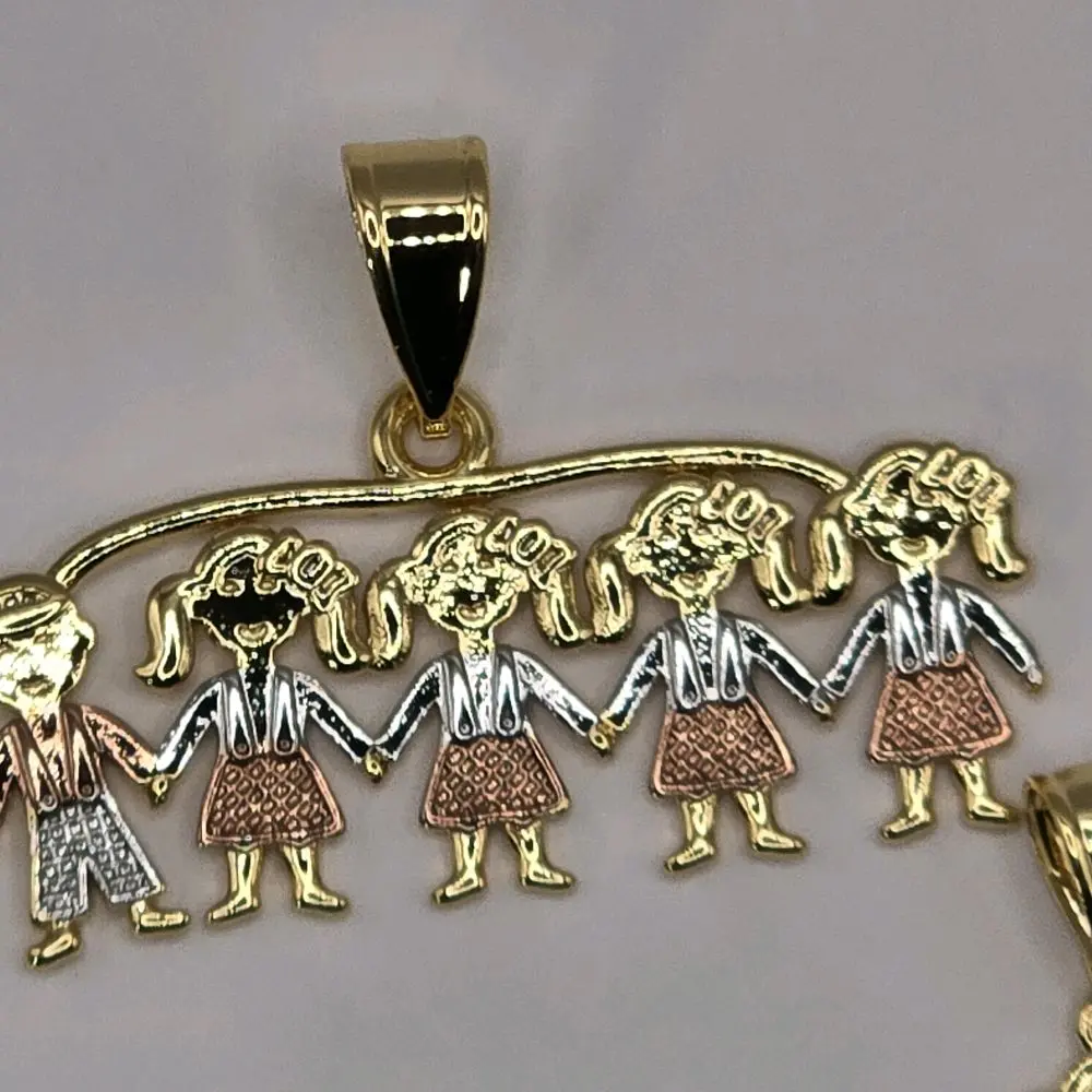 Tricolor Boys and Girls Pendant - Design Variety 1-5, Colorful Charm, Chain Not Included, Selection of Tricolor Pendants for Boys and Girls Tricolor Boys and Girls Pendant - Design Variety 1-5, Colorful Charm, Chain Not Included, Selection of Tricolor Pendants for Boys and Girls