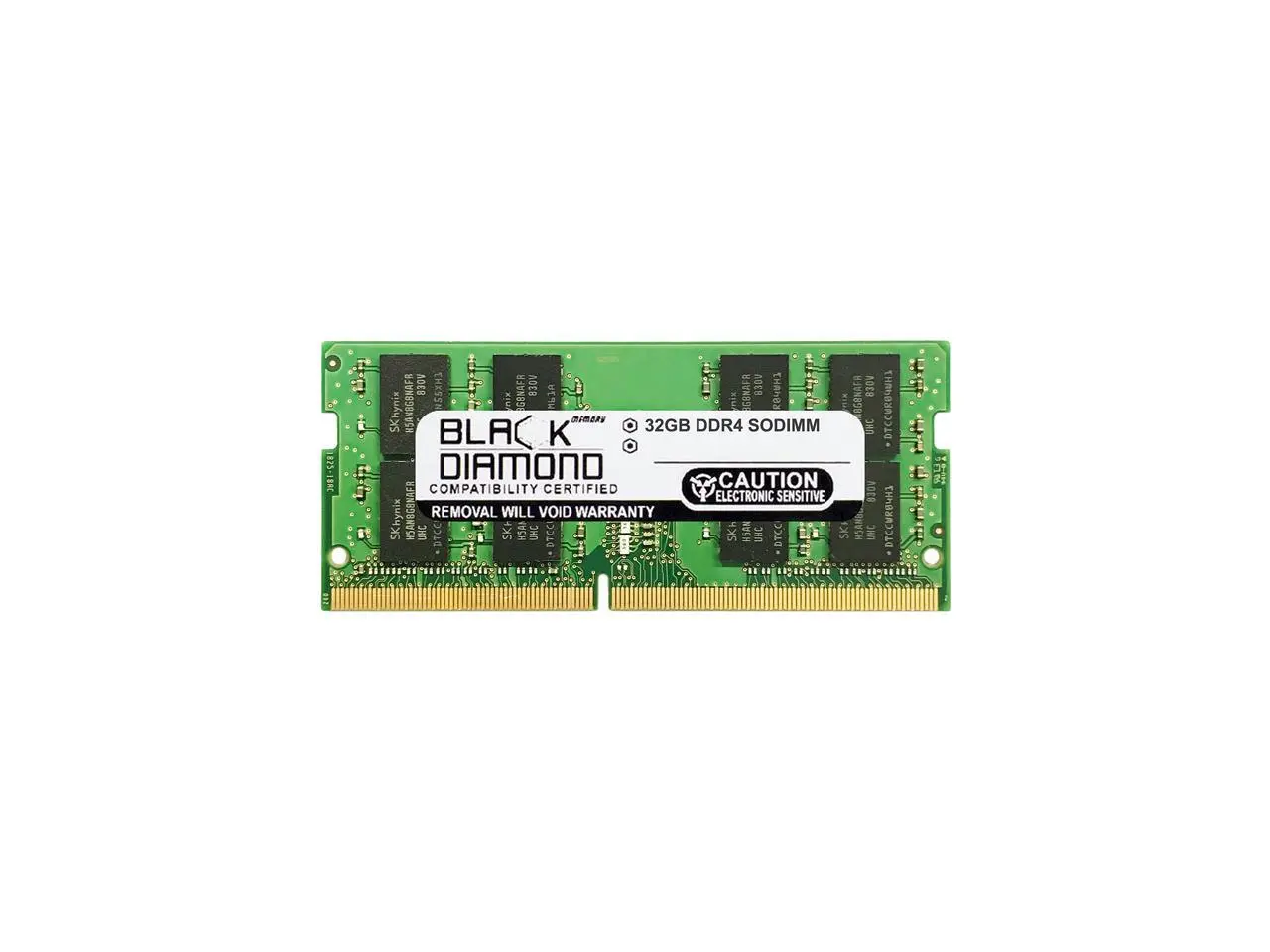 Black Diamond Memory 32GB 260-Pin DDR4 SO-DIMM DDR4 3200 (PC4 25600) Notebook Memory Model BD32G3200MQN28