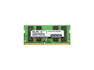 Black Diamond Memory 32GB 260-Pin DDR4 SO-DIMM DDR4 3200 (PC4 25600) Notebook Memory Model BD32G3200MQN28