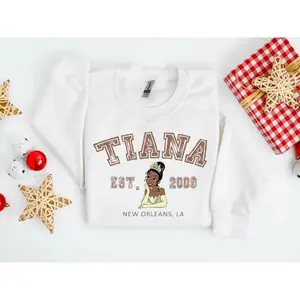 Tiana Princess Characters Sweatshirt/Hoodie, Trip Sweatshirt, Family Matching Hoodie, Family Trip, Gift, Tiana Crewneck, Hoodie N1BV