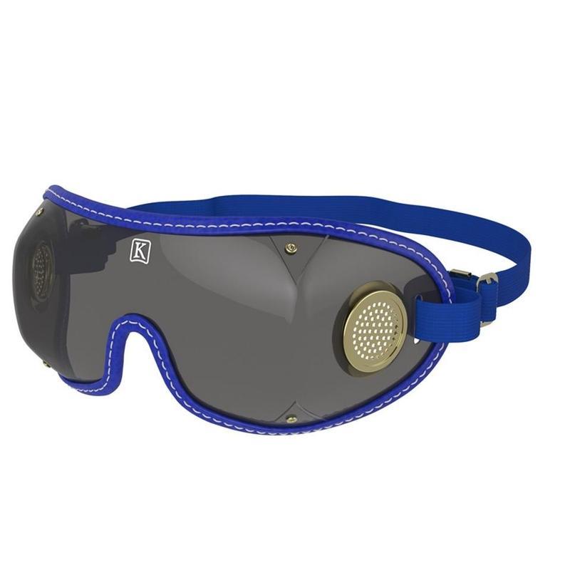 Kroops Original Jockey Racing Goggles - Grey Lens, Brass Vent