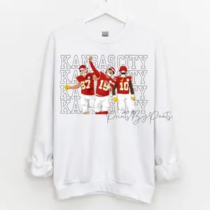 CHlEFS Digital Print - partially transparent letters filled with CHlEFS players - football t-shirt sweatshirt hoodie