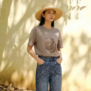 Greenish TCH - Light Grey Puppy Hot Diamond Short Sleeve