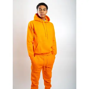 Neon Orange Heavy Blend Fleece SweatSuit