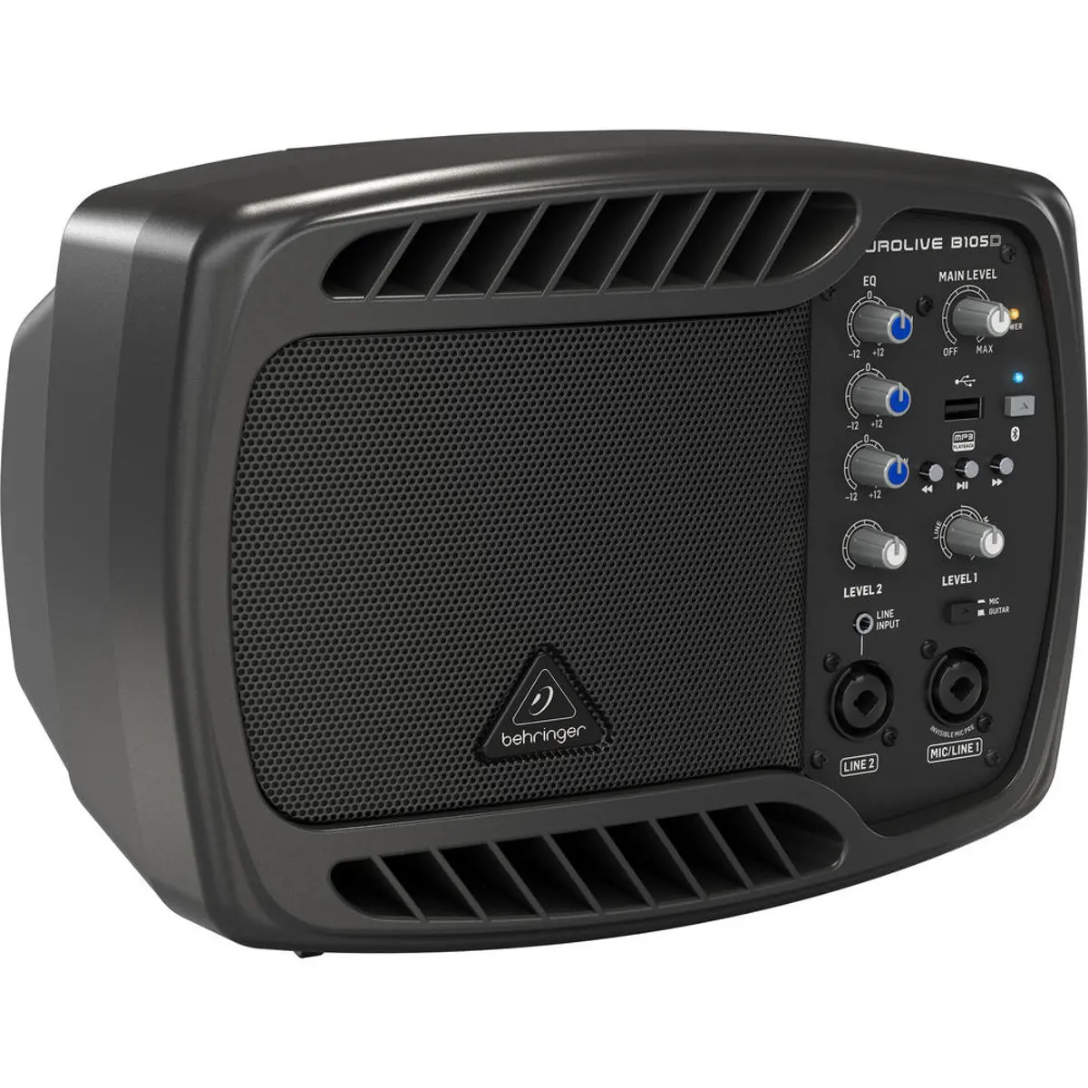Behringer B105D Ultra-Compact 50W PA/Monitor Speaker, MP3 Player  Bluetooth