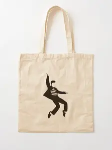 Sale up to 50%, Limited flash Deal, Elvis dancing Jailhouse Rock Cotton Tote Bag