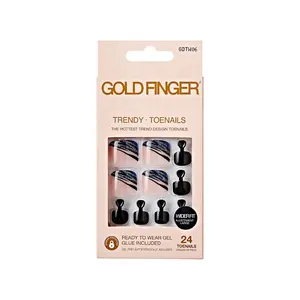 Gold Finger Trendy Wider Fit Toenails - Breeze