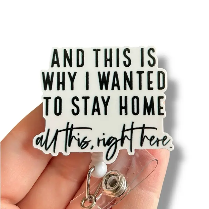 Glitter My Badge Funny sarcastic badge reel for nurse and hospital workers. Badge clip Badge pull - Retractable swivel clip with a 360 rotation. Great