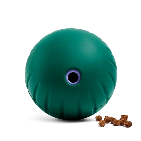 Woof Walkabout - Enrichment Dog Toys Puzzle and Treat Dispenser - Adjustable Difficulty for Kibble and Treats - Durable Rubber - Easy to Clean