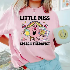 Little Miss Speech Therapist Shirt, SLP Back To School Shirt, Speech Therapy Tee, SLP Sweatshirt, Speech Pathologist Tee, Therapist Gift T