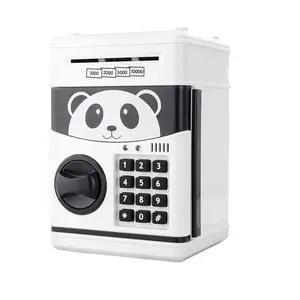 AZ Import  Electronic Password Cartoon Panda Piggy Coin Bank