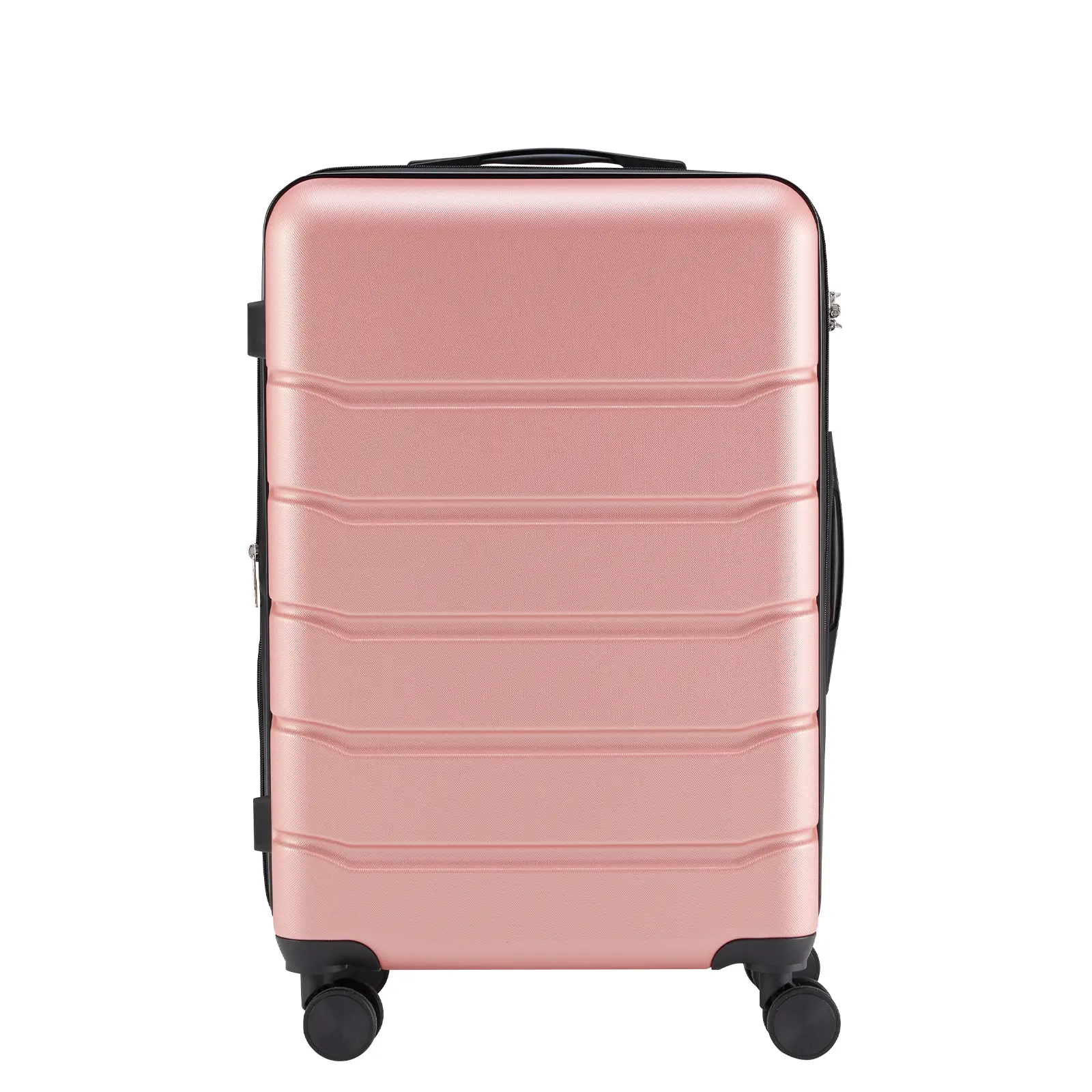 Hardside Luggage with Spinner Wheels - 24 Inch Expandable Suitcase, TSA Lock, Lightweight Hard Shell Carry On & Checked Luggage - Durable ABS/PC, 360° Silent Wheels - Pink