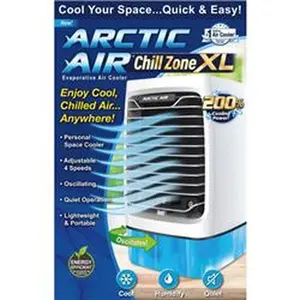 Arctic Air 6067298 Hydro-Chill Evaporative Air Cooler - Swamp Cooler, 5 CFM, Cools 100 sq. ft., Blue & White