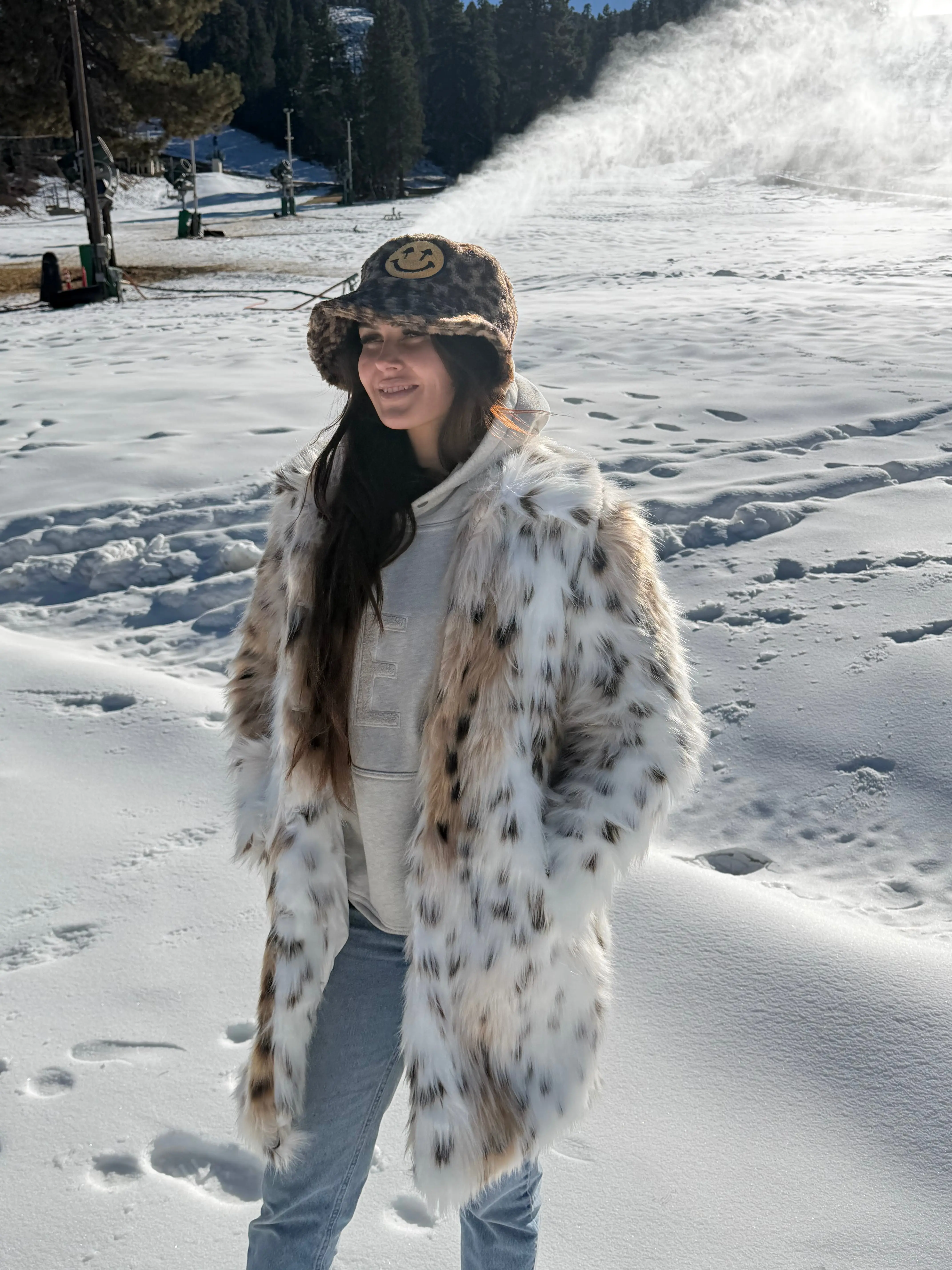 Bucket Hat - Leopard sherpa Casual Trendy Hat Funny Hat Bucket Hat - Leopard sherpa Casual Trendy Hat Funny Hat