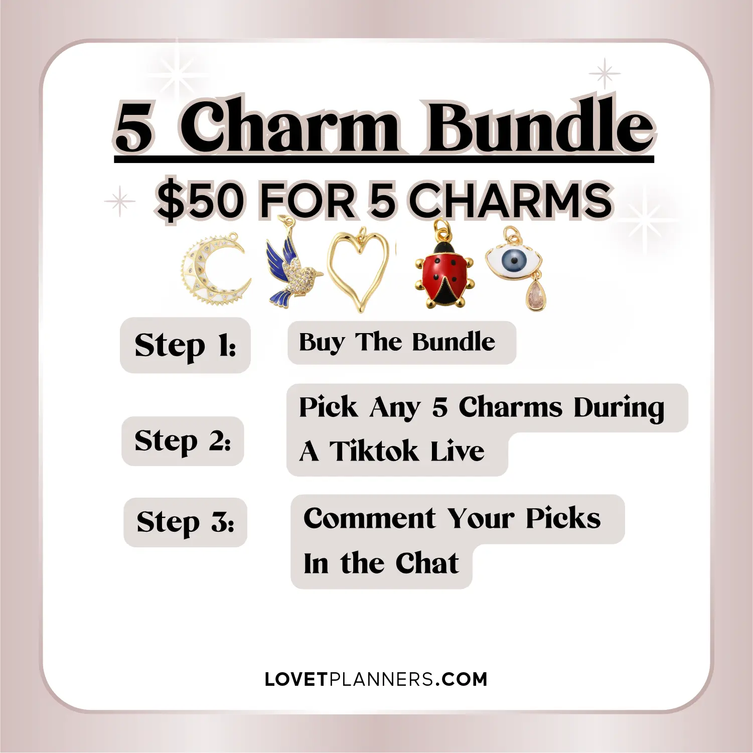 5 CHARM BUNDLE - Pick Your Charms on TT