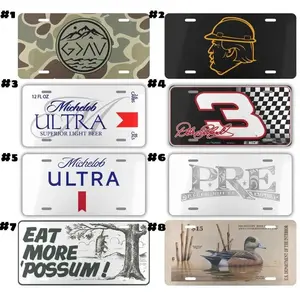 God Is Greater Than High And Low, Ultra Michelod, Dale 3 Eat More Possum Young Dolph Duck Stamp License Plate -Aluminum Vanity Tag for US Vehicles - Made in USA with Pre-Drilled Holes for Easy Installation