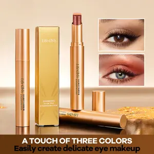 Streamer Shimmer Three-Color Eyeshadow Stick, one swipe for makeup, dazzling eye look