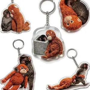 3pcs Cute Hot Japan Baby Punch The Monkey Meme Keychains for Accessories Ichikawa City Zoo Animal Keyrings Jewelry Fans Friends Gifts