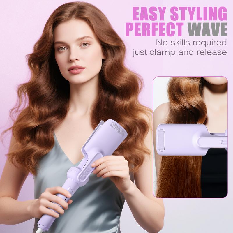 5 in 1 Curling Iron Hair,self curling iron - Beach Waves Curling Wand, Flat Iron Hair Straightener,Ionic Deep Waver Hair Curler Tool, Women Gifts,TikTokShopBlackFriday