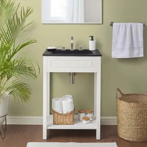 Modway Altura 24" Bathroom Vanity in White Black