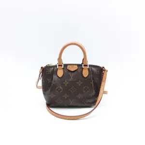 Pre-owned Louis Vuitton Coated canvas Nano Speedy Crossbody Bag Nano Speedy Monogram Crossbody Bag T10419730