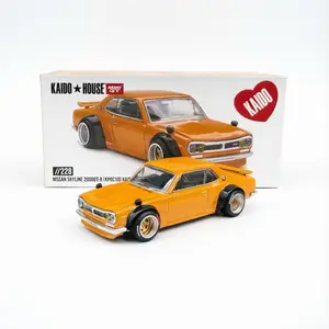 Kaido House x Mini GT 1:64 Skyline 2000 GT-R (KPGC10) Kaido Street V2 Diecast Model Car KHMG228-2B