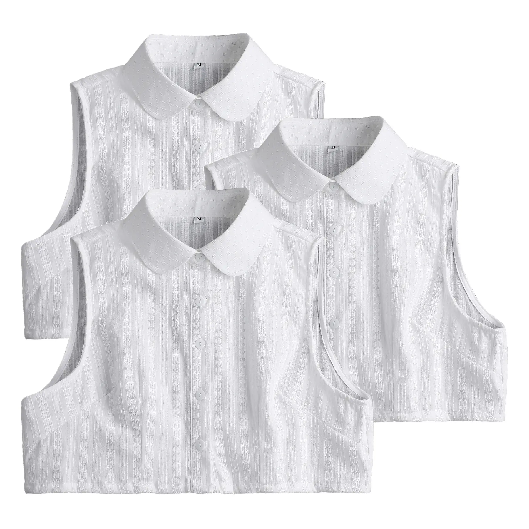 white round collar-3pcs