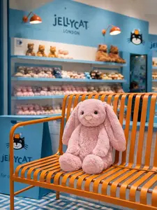 Official Jellycat Bashful Bunny Plush – Super Soft Authentic Jellycat Toy (1 PRODUCT + 1 BAG OF JELLYCAT + 1 GIFT)