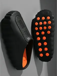 Unisex Sport Massage Slide Sandals for Post-Workout - Foot Massage Nubs, Non-Slip Sports Outsole, Breathable Mesh Upper, Waterproof EVA Material - Perfect for Gym, Post-Workout Relaxation, Poolside & Locker Room - Comfortable Athletic Slippers