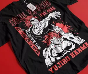 [SALE OFF 50%] Baki Hanma Shirt The Grappler Tshirt Yujiro Martial Art Tee Anime Sport T-shirt
