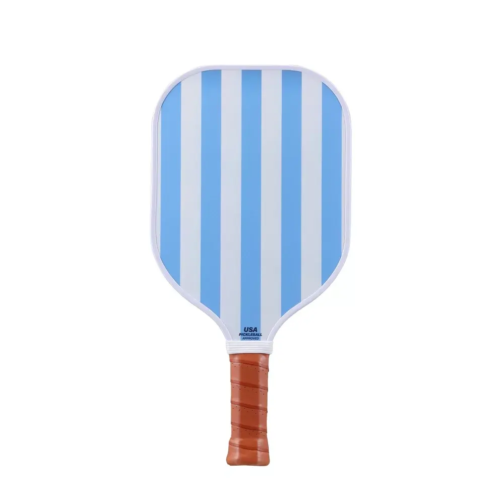 Double Sided Pickleball Paddle - White Stripes/Floral Double Sided Pickleball Paddle - White Stripes/Floral