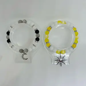 Sun and moon matching bracelets 2pc