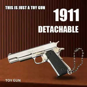 Must-Have for Collectors! 1911mini 1:1 Alloy Simulation Model, Multifunctional Pendant and Keychain Ornament, Exquisite Metal Craft Decoration, Unique Souvenir Gift for Hobby Enthusiasts