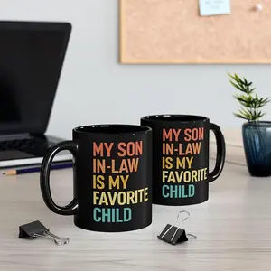 My Favorite Child Is My Son in Law Mug - Funny Family Humor Gift for Mother-in-Law or Father-in-Law, Ceramic Coffee Mug