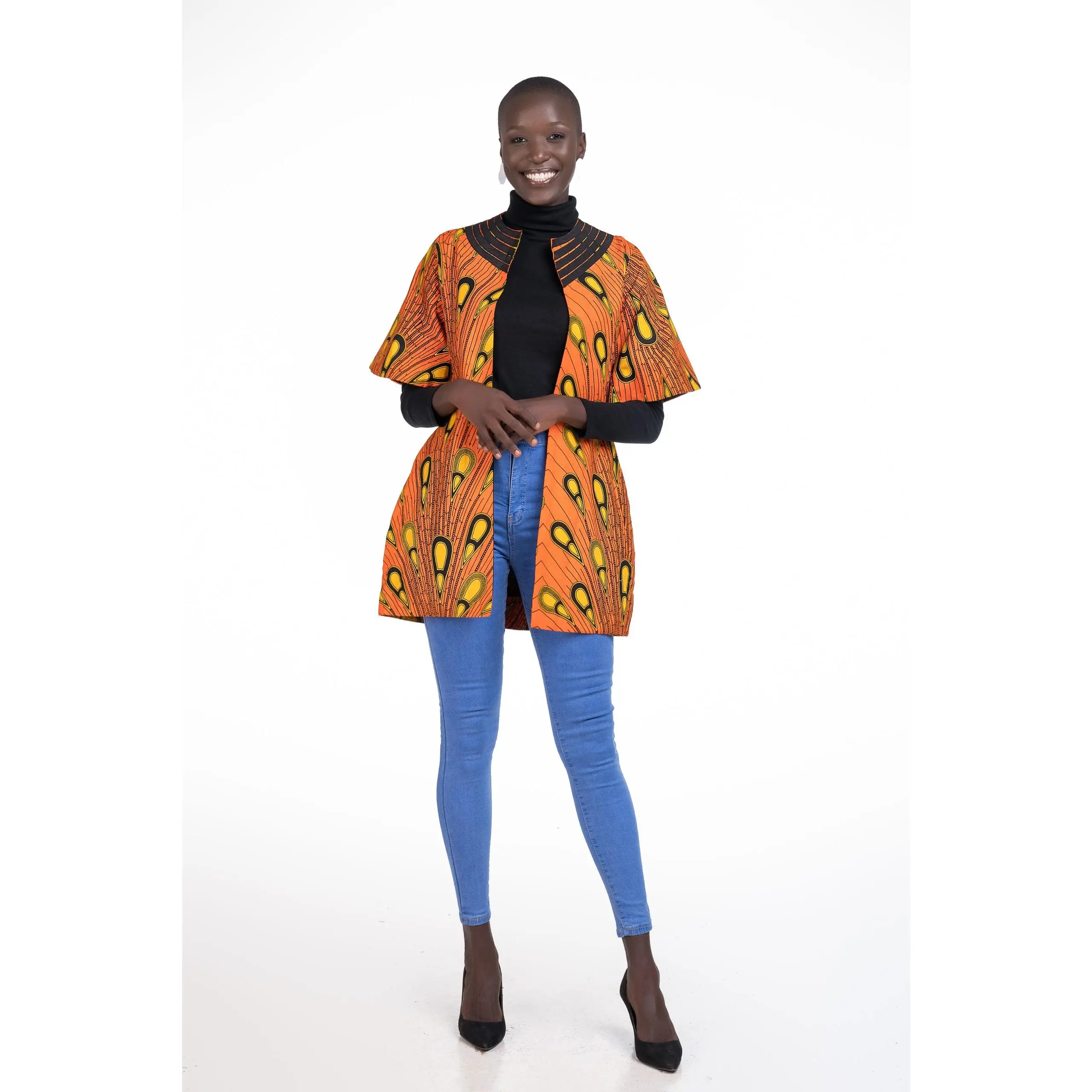 Yaka African Print Kimono Blazer