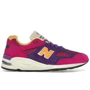 New Balance Men's 990v2 MiUSA Teddy Santis Purple Yellow, from StockX