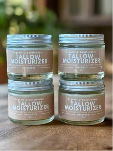 Unscented Tallow Moisturizer Bundle (4 Jars)