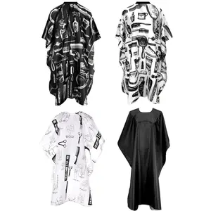 4Pcs Professional Waterproof Hair Styling Cape Nylon Haircuting Salon Cape Gown Hair Salon with Snap Closure - Home Improvement.