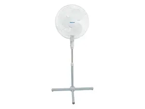 IMPRESS 16" White Oscillating 3-Speed Stand Fan (IM-716W)