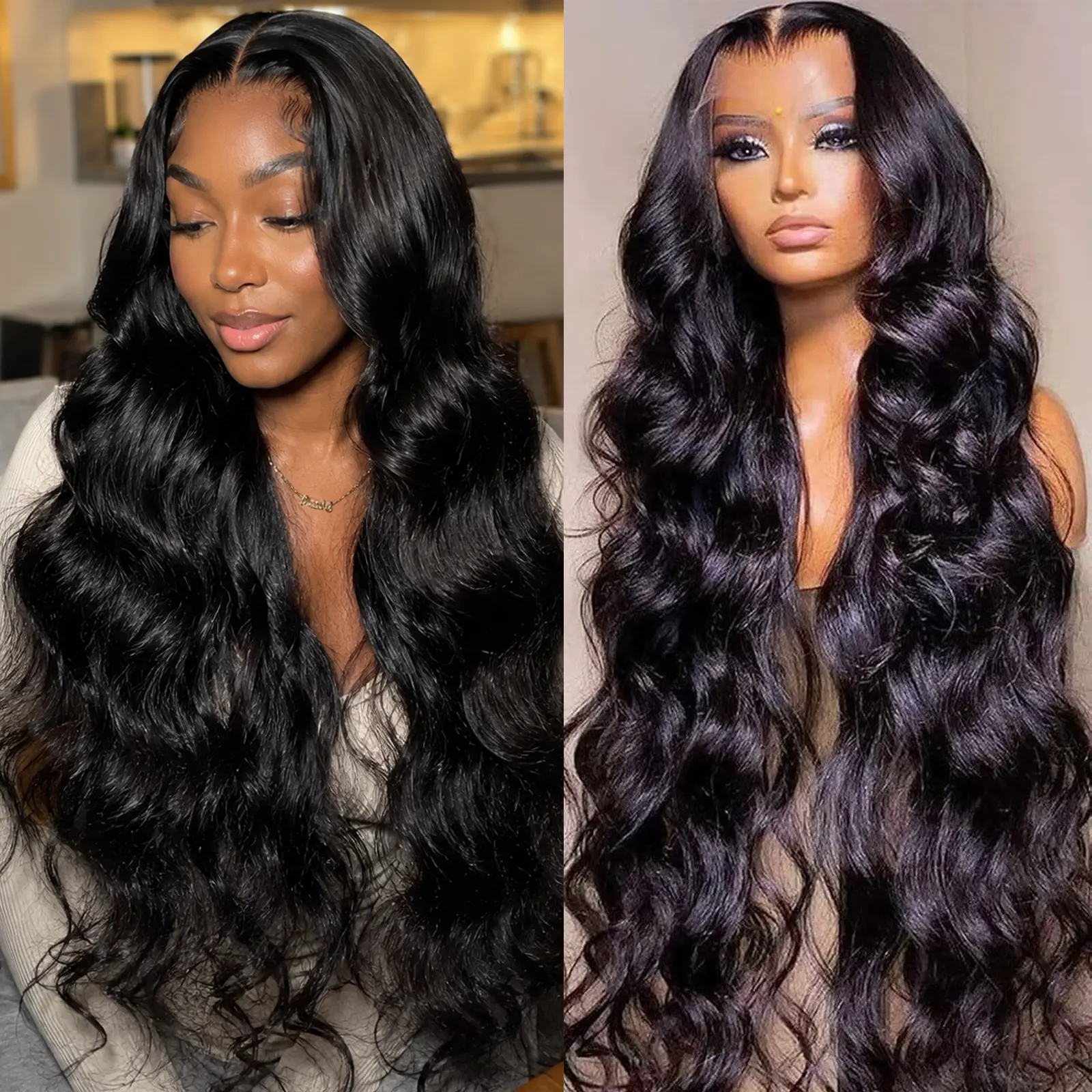 IFLY 13X4 Body Wave HD Lace Front Wig Human Hair for Women - 12A Grade, 200% Density, Pre-Plucked, Glueless, Heat Resistant, Natural Daily Wig, Mature Bouncy, Summer Vibe, USA-Sold |  transparent lace wig pre |  onime hair