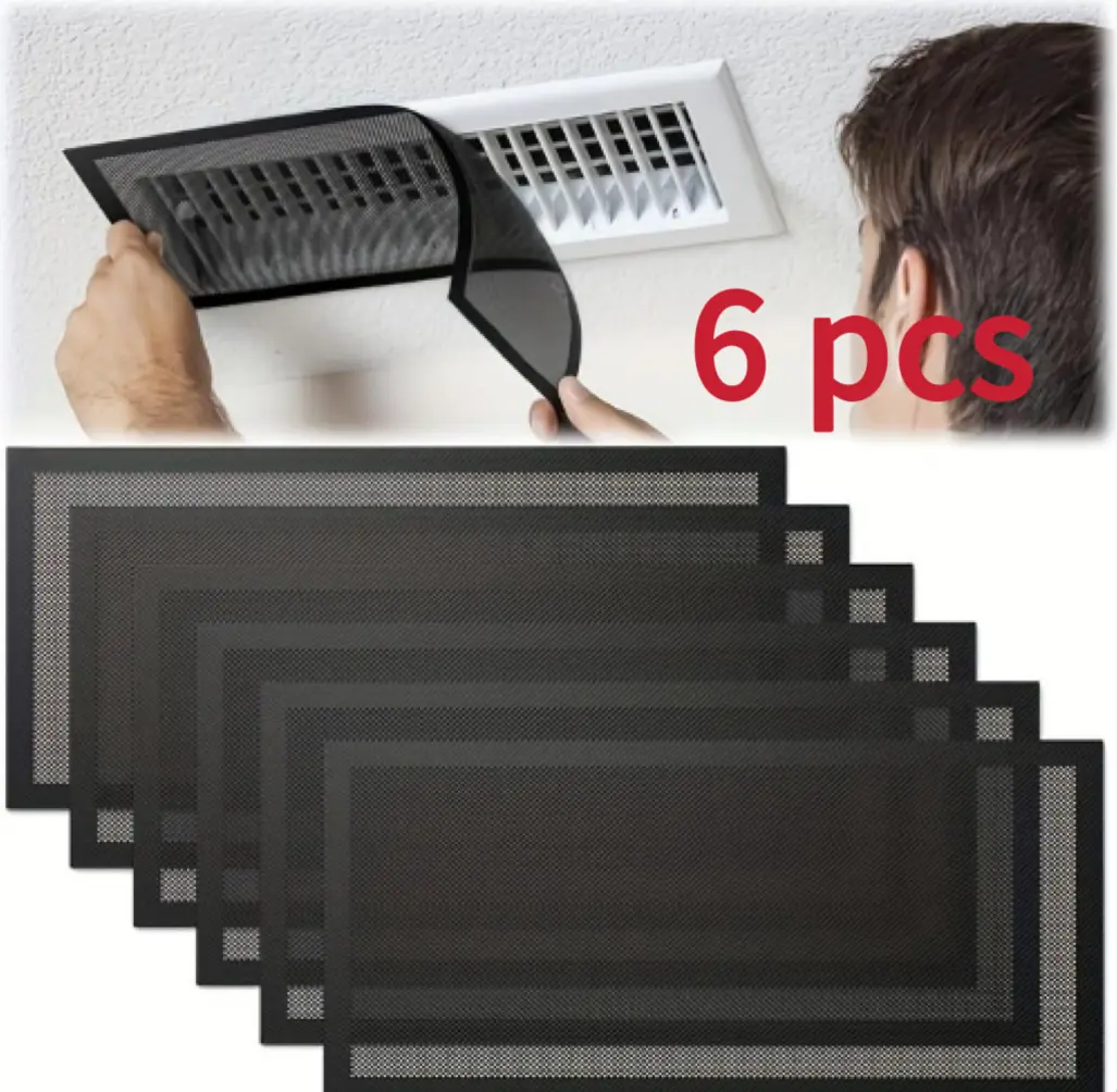 6-Pack Magnetic Vent Cover, 5.5×12 in Household Supplies | No Power Needed, Easy Installation, Compatible with Heating, Cooling Systems & Air Purifiers