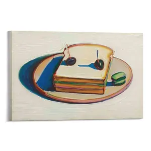 Vintage Painting Art Poster by Wayne Thiebaud Canvas Posters Life Wall Decor for Kitchen, Dining Room, Coffee Shop, Office, Living Room (22) Canvas Poster Bedroom Decor Sports Landscape Office Room Decor Gift
