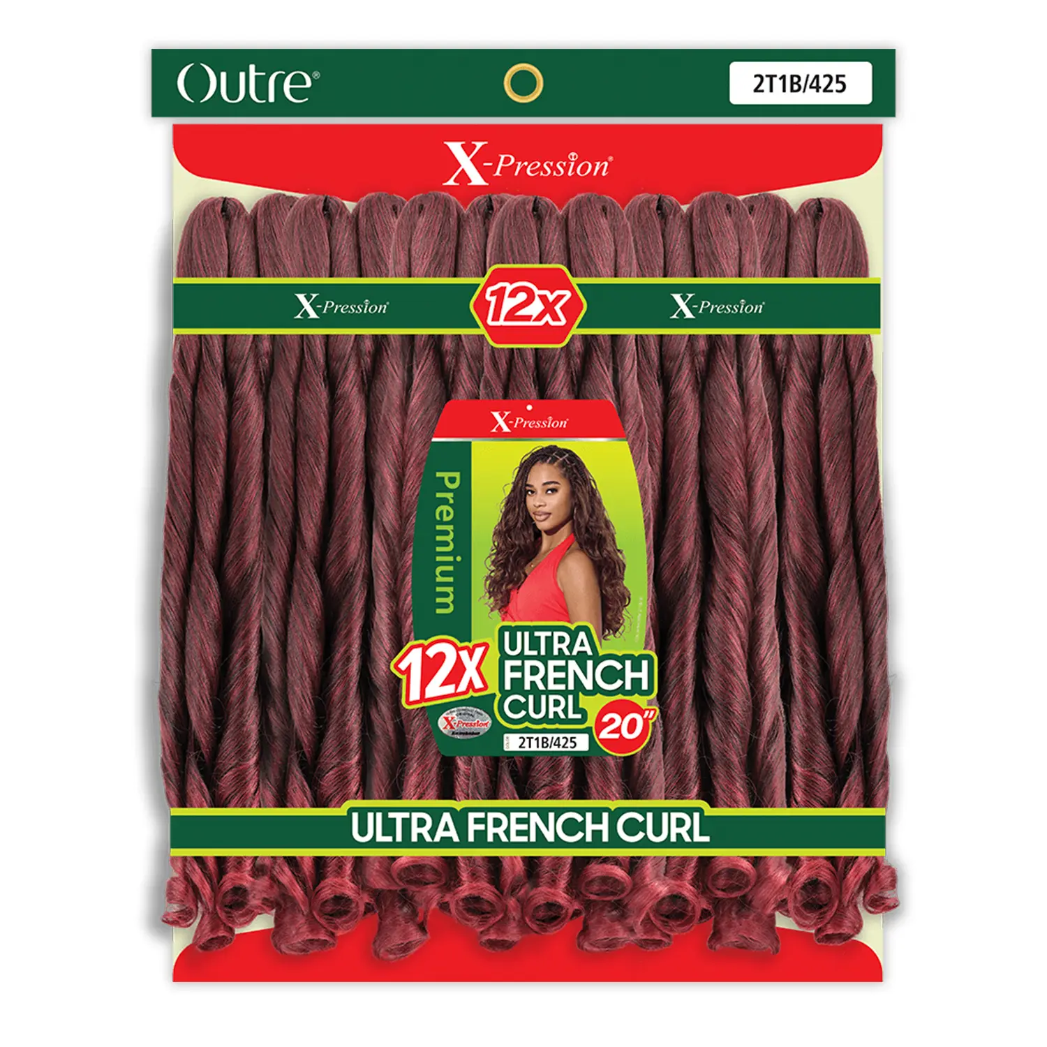 Outre Braids X-Pression Kanekalon 12X Ultra French Curl 20"