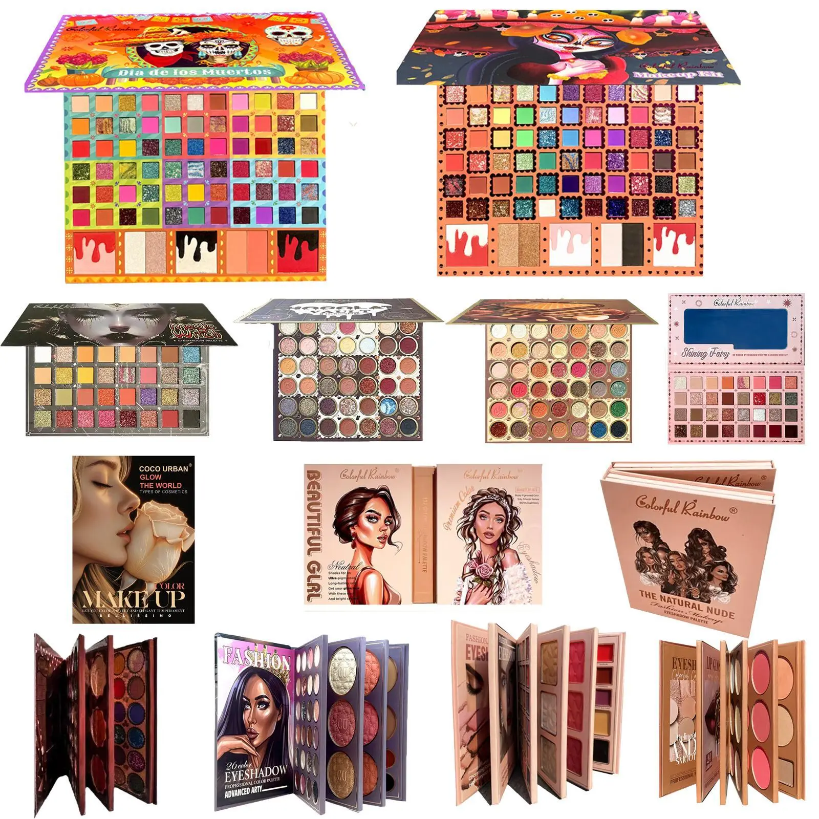 Starlight Fantasy Eyeshadow Palette with 117 rich shades in matte and pearl finishes. Boasts ultra-fine, silky powder that feels lightweight and adheres well to eyelids. These versatile, blendable hues let you craft countless eye makeup styles with ease.
