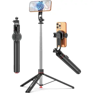 70''  Automatic Selfie Stick Travel Tripod for Cell Phone, Auto Opening Phone Tripod Stand with  Remote, 360? Rotatable Extendable Smartphone Stand Compatible with /Android