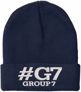 Group 7 Sophia James Embroidered G7 Winter Hat - Lightweight Knitted Christian Beanie for Men & Women - Machine Washable & Versatile